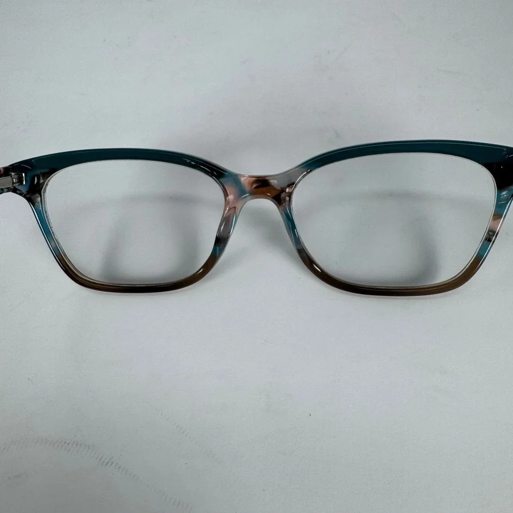 JONES‎ NEW YORK VJON786 Teal Havana Tortoise Eyeglasses Frames Only 51 16 135